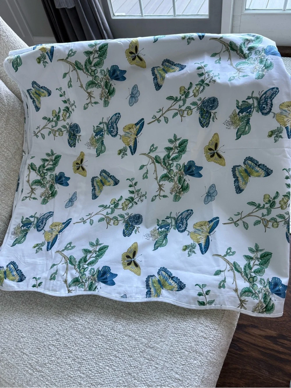 NEW Full Queen MATOUK SCHUMACHER BAUDIN BUTTERFLY DUVET -PRUSSIAN BLUE $725MSRP